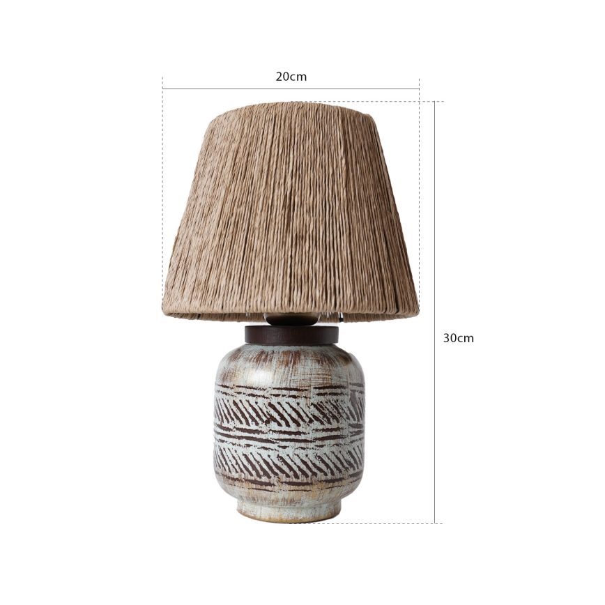 Bordlampe RAMZES 1xE27/40W/230V brun