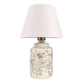 Bordlampe RAMZES 1xE27/40W/230V hvid/beige