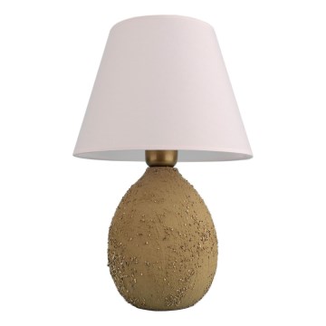 Bordlampe RAMZES 1xE27/40W/230V hvid/brun
