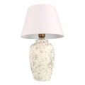 Bordlampe RAMZES 1xE27/40W/230V hvid/creme