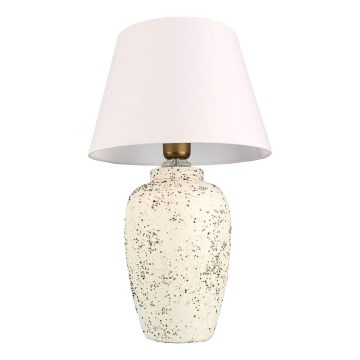 Bordlampe RAMZES 1xE27/40W/230V hvid/creme