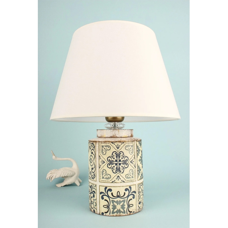 Bordlampe RAMZES 1xE27/40W/230V hvid