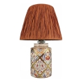 Bordlampe RAMZES 1xE27/40W/230V i raffia