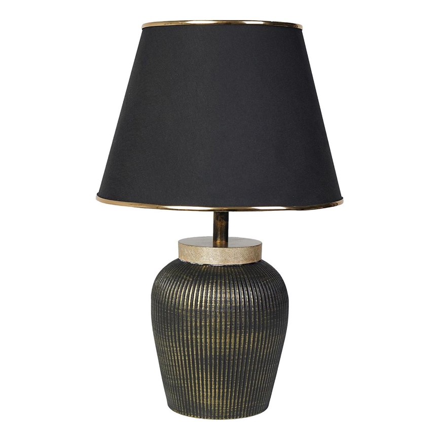 Bordlampe RAMZES 1xE27/40W/230V sort/guld