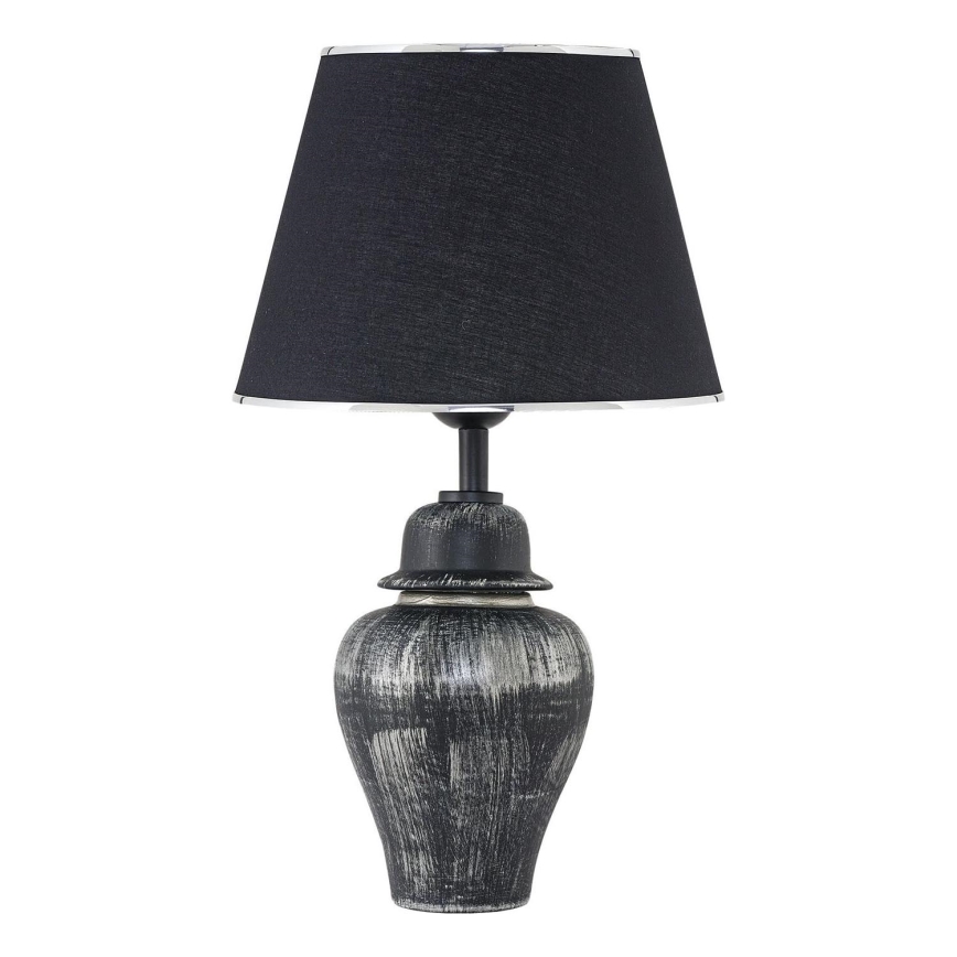 Bordlampe RAMZES 1xE27/40W/230V sort/sølv