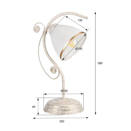 Bordlampe RETRO II 1xE27/60W/230V