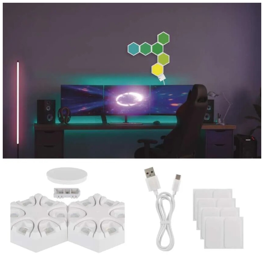 Bordlampe RGBIC dæmpbar GoSmart LED/5,5W/230V Wi-Fi Tuya