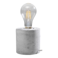 Bordlampe SALGADO 1xE27/15W/230V betongrå
