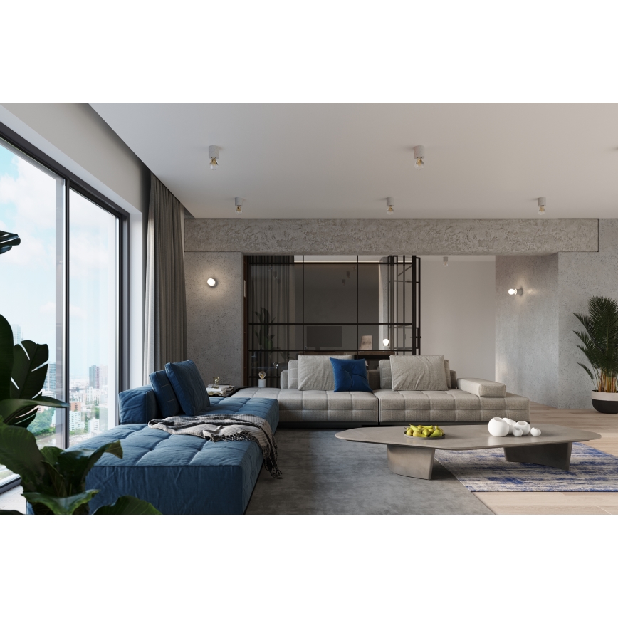 Bordlampe SALGADO 1xE27/15W/230V betongrå