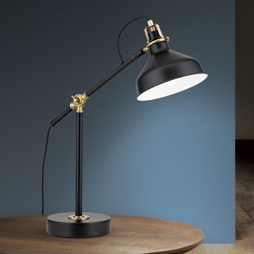 Bordlampe SCHILLER 1xE27/40W/230V sort/bronze