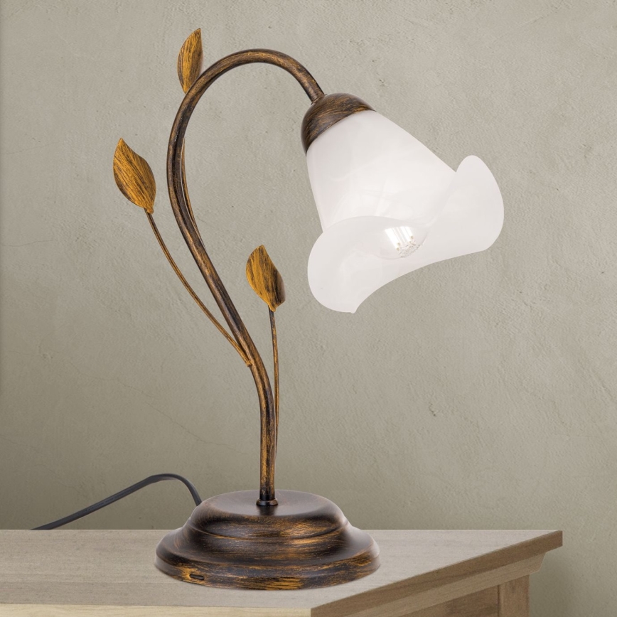 Bordlampe SISI 1xE14/40W/230V bronze/patina