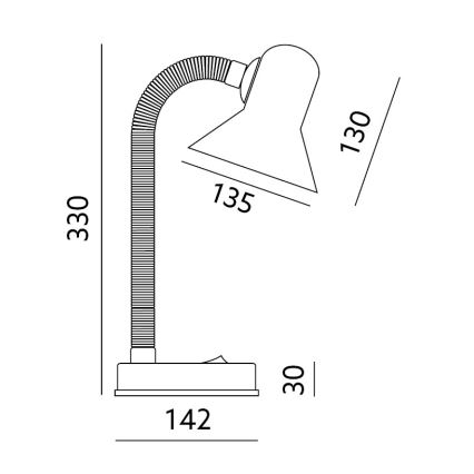 Bordlampe SMIESZEK 1xE27/40W/230V blå