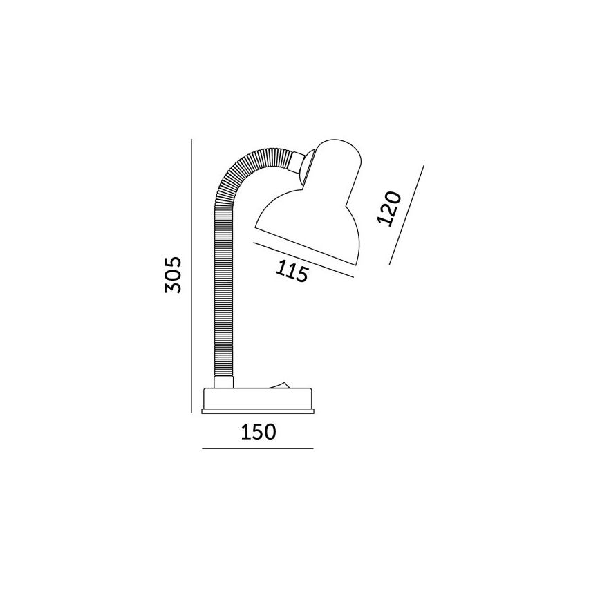 Bordlampe SMIESZEK 1xE27/40W/230V grøn