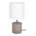 Bordlampe STRONG ROUND 1xE27/25W/230V beton