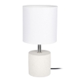 Bordlampe STRONG ROUND 1xE27/25W/230V beton