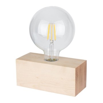 Bordlampe THEO 1xE27/25W/230V i birketræ