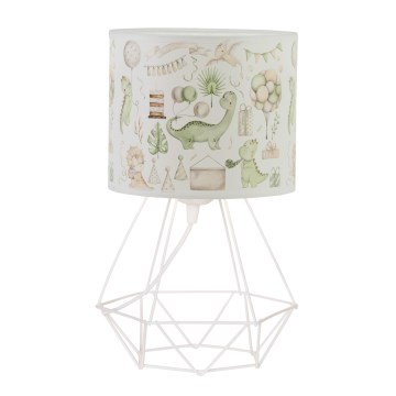 Bordlampe til børn KIDS ROOM 1xE27/60W/230V Ø 18 cm dinosaur