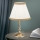 Bordlampe TONIA 1xE27/60W/230V diameter 25 cm hvid/bronze
