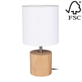 Bordlampe TRONGO ROUND 1xE27/25W/230V - FSC-certificeret