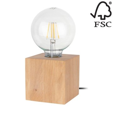 Bordlampe TRONGO SQUARE 1xE27/25W/230V - FSC-certificeret