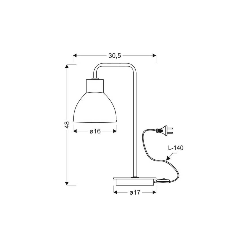 Bordlampe VARIO 1xE27/60W/230V