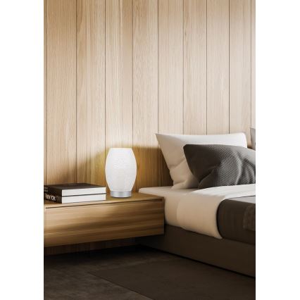 Bordlampe VENUS 1xE27/60W/230V hvid/sølv