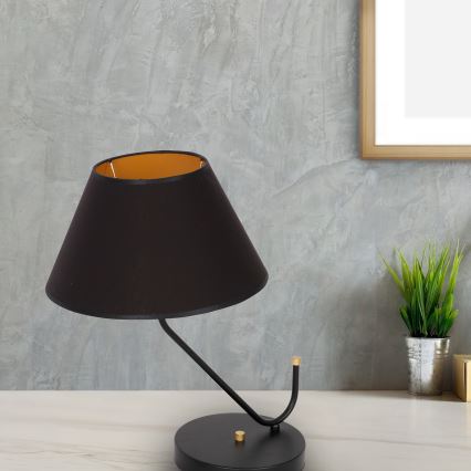 Bordlampe VICTORIA 1xE27/60W/230V antik sort