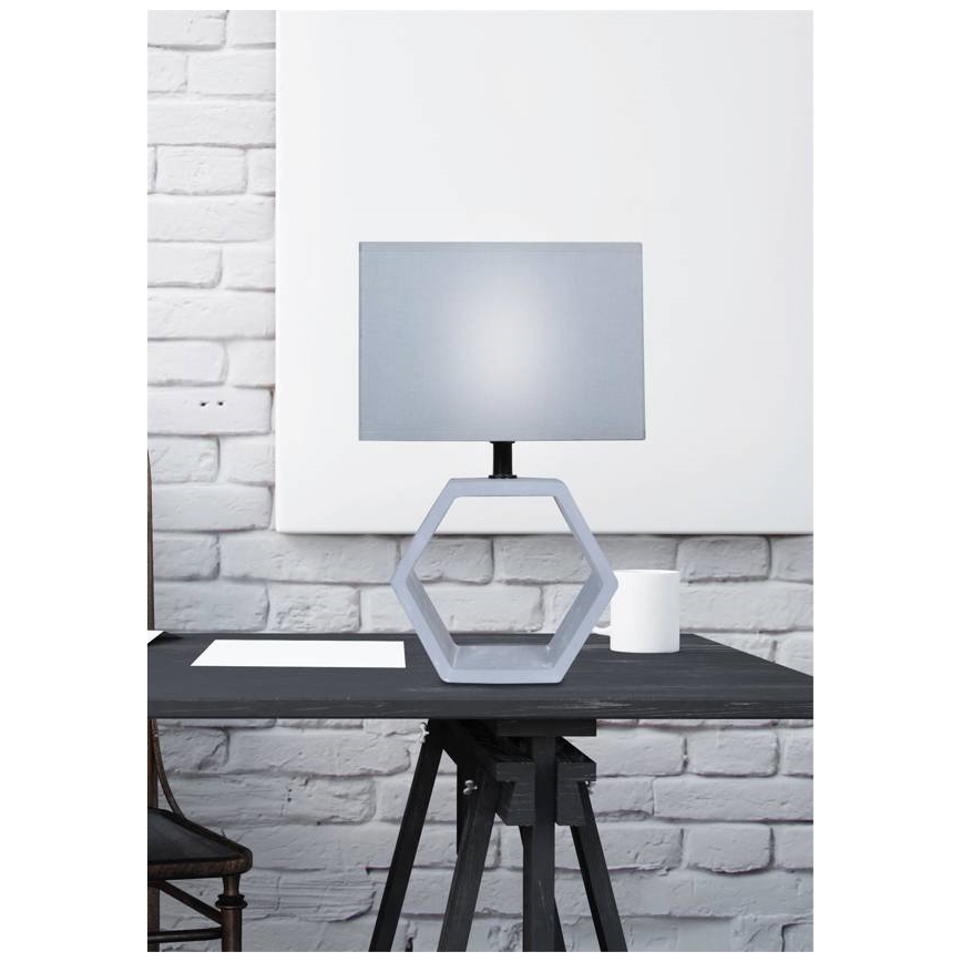 Bordlampe VIDAL 1xE27/40W/230V grå