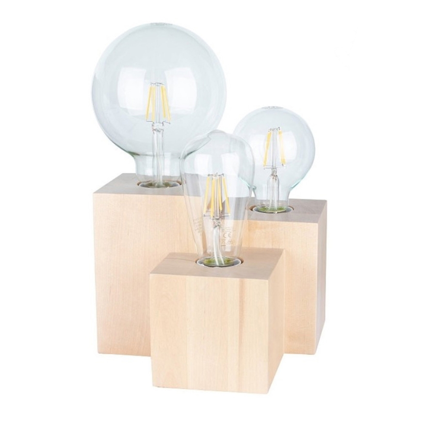 Bordlampe VINCENT 3xE27/15W/230V Birk
