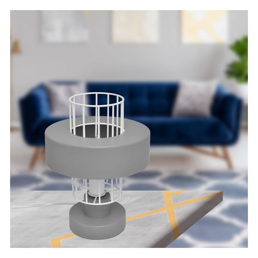 Bordlampe VOLTA 1xE27/15W/230V grå