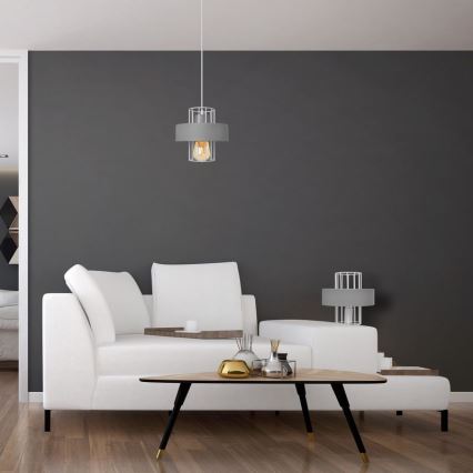 Bordlampe VOLTA 1xE27/15W/230V grå