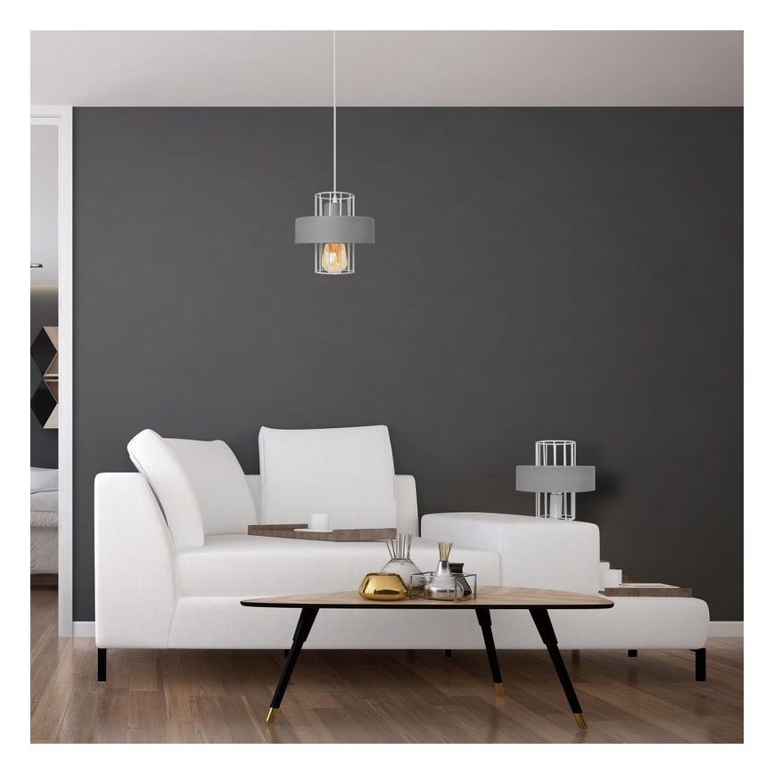 Bordlampe VOLTA 1xE27/15W/230V grå