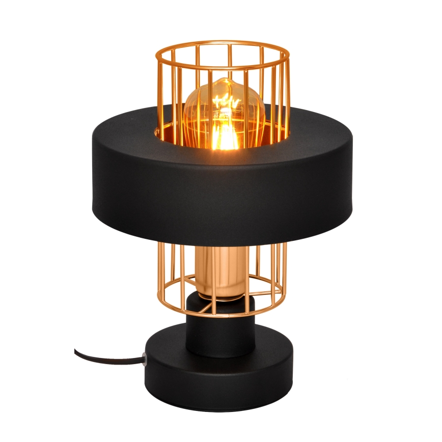 Bordlampe VOLTA 1xE27/15W/230V sort/gylden