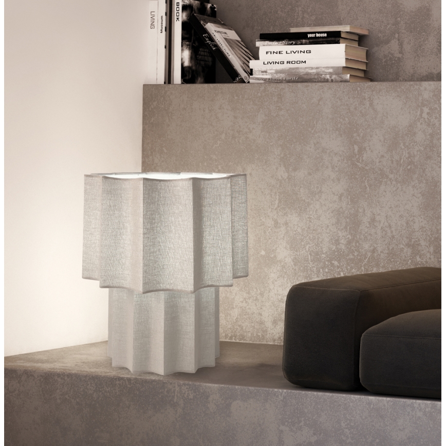 Bordlampe WAVY 1xE27/14W/230V grå