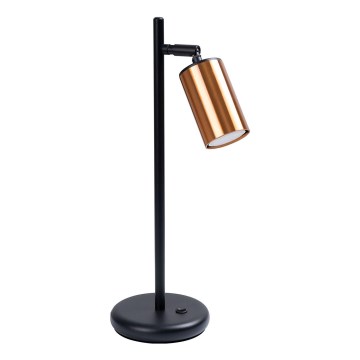Bordlampe WINX 1xGU10/10W/230V sort/kobber
