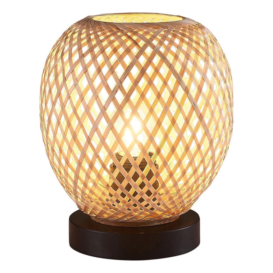 Bordlampe ZANZIBAR 1xE27/20W/230V diameter 18 cm bambus