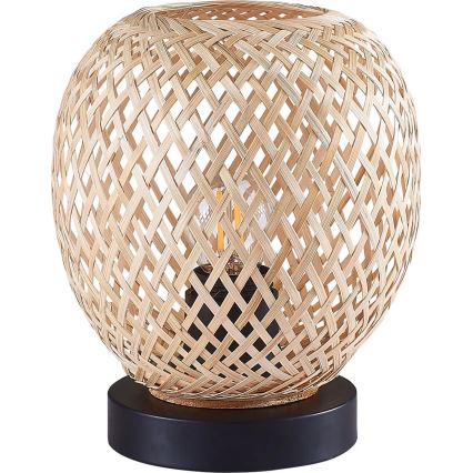 Bordlampe ZANZIBAR 1xE27/20W/230V diameter 18 cm bambus