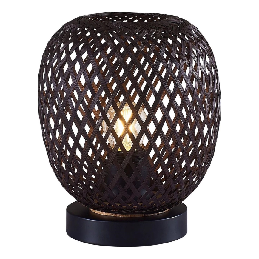 Bordlampe ZANZIBAR 1xE27/20W/230V diameter 18 cm bambus
