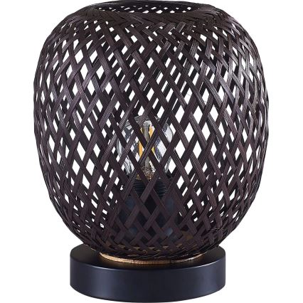 Bordlampe ZANZIBAR 1xE27/20W/230V diameter 18 cm bambus