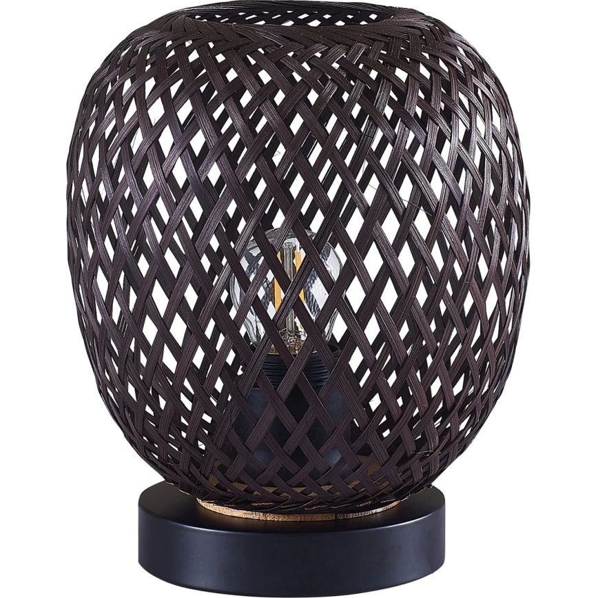 Bordlampe ZANZIBAR 1xE27/20W/230V diameter 18 cm bambus