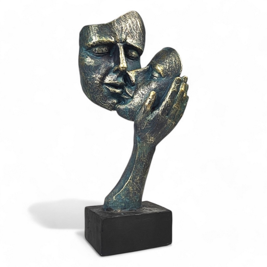 Bordsdekoration 35x22x13 cm harpiks/patina
