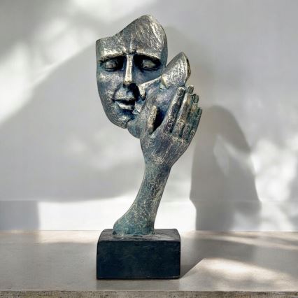 Bordsdekoration 35x22x13 cm harpiks/patina