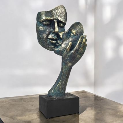 Bordsdekoration 35x22x13 cm harpiks/patina
