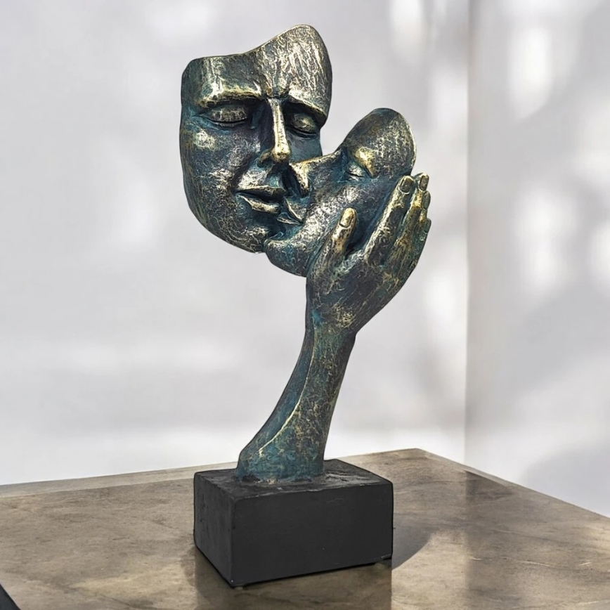 Bordsdekoration 35x22x13 cm harpiks/patina