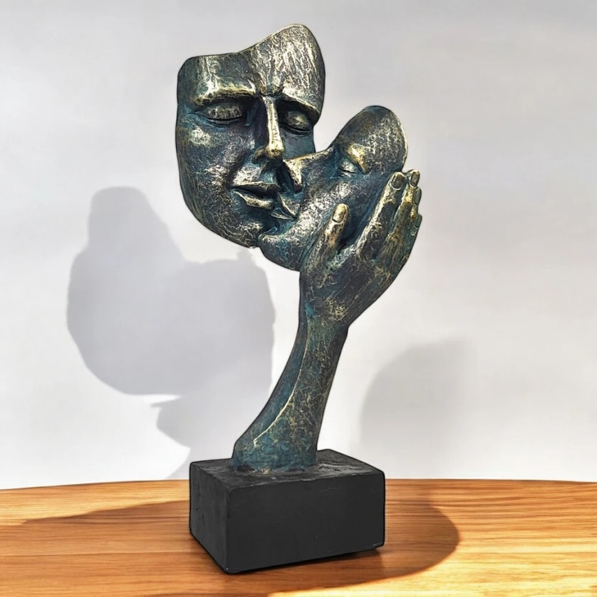 Bordsdekoration 35x22x13 cm harpiks/patina