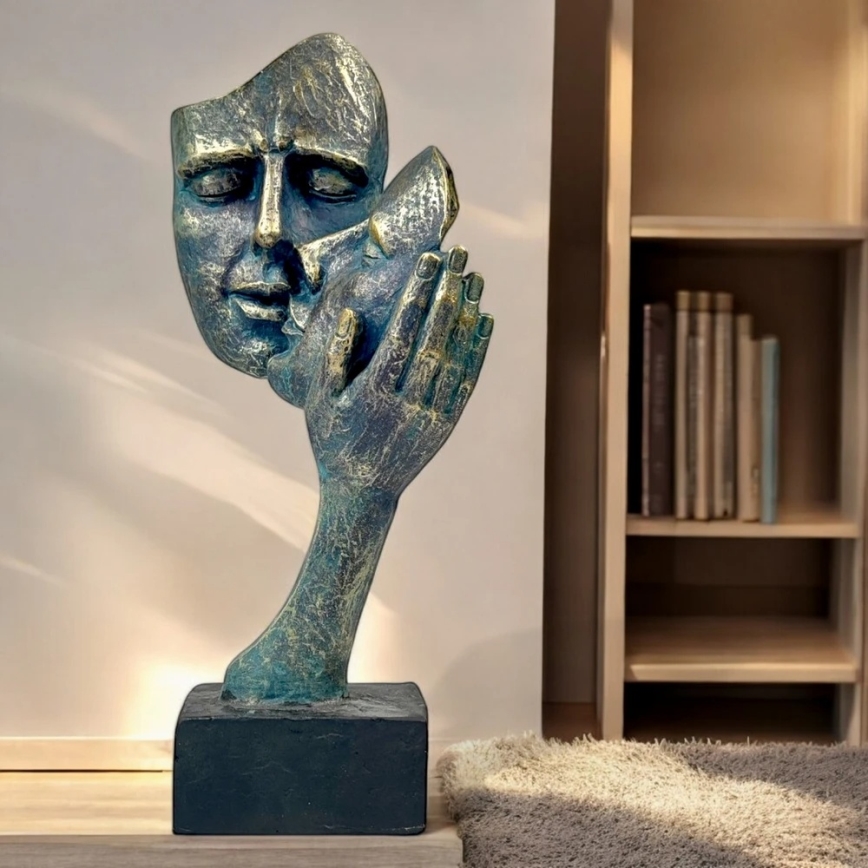 Bordsdekoration 35x22x13 cm harpiks/patina