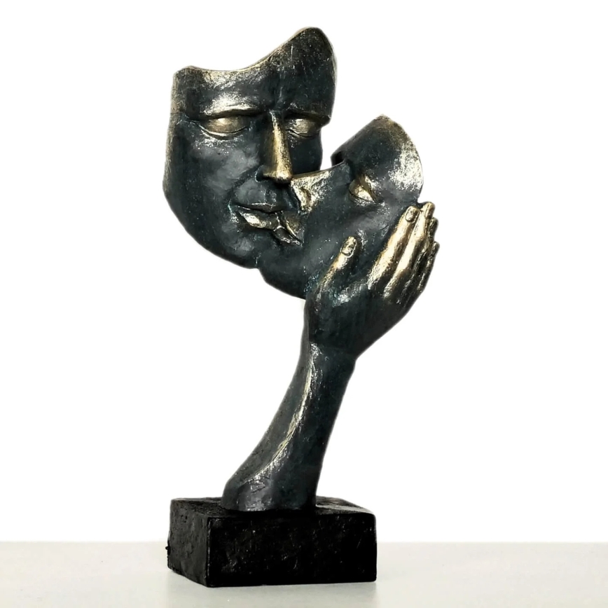 Bordsdekoration 35x22x13 cm harpiks/patina