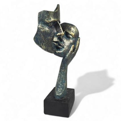 Bordsdekoration 35x22x13 cm harpiks/patina