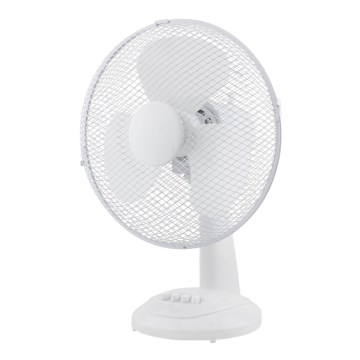 Bordventilator 30 cm, hvid, 3 hastigheder, 40 W