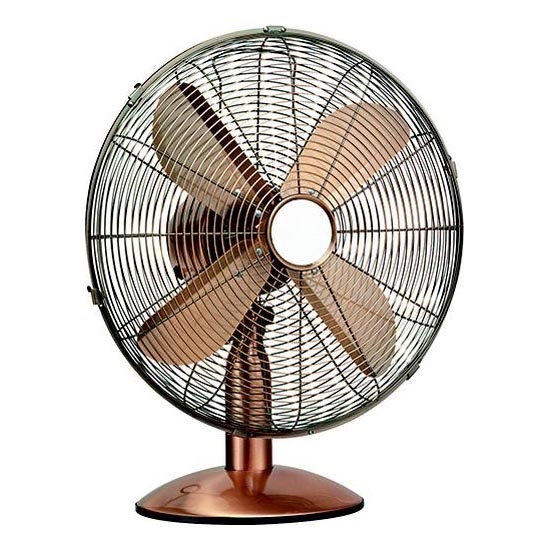 Bordventilator 50W/230V diameter 30 cm kobber